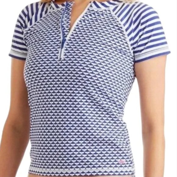 Vineyard Vines Swim Vineyard Vines Simple Whale Tail Blue Rash